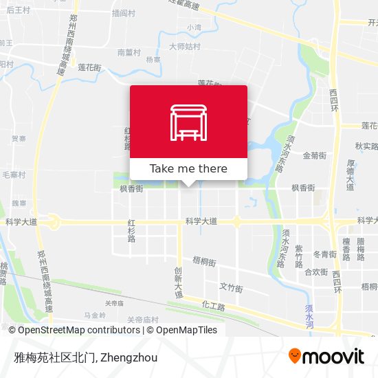 雅梅苑社区北门 map