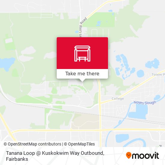 Tanana Loop @ Kuskokwim Way Outbound map