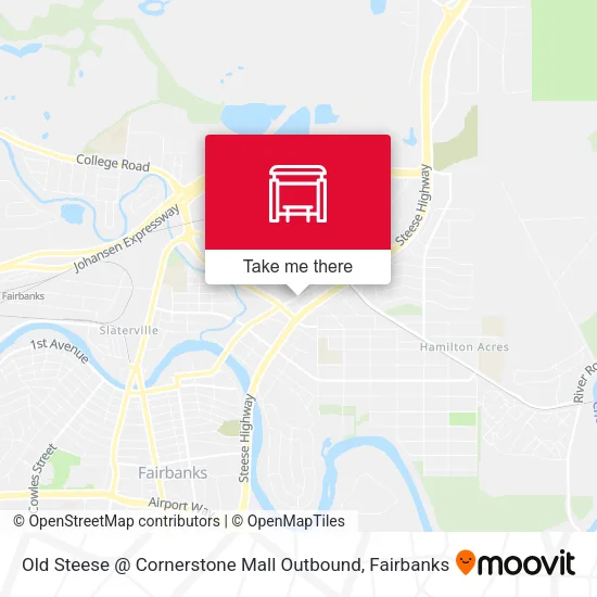 Old Steese @ Cornerstone Mall Outbound map