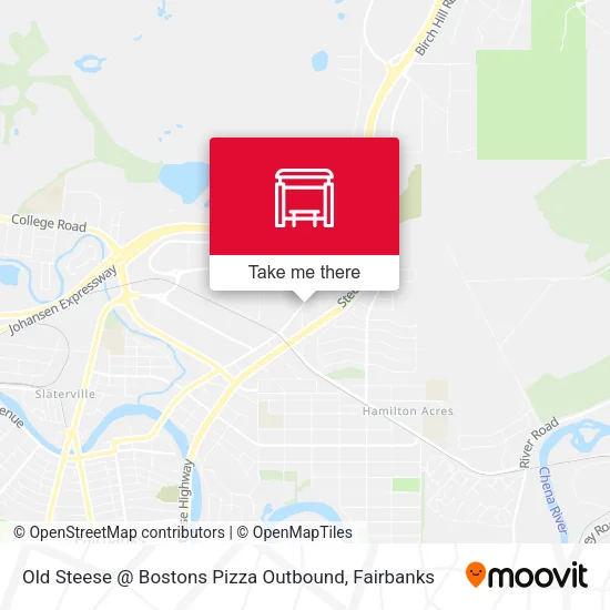 Mapa de Old Steese @ Bostons Pizza Outbound