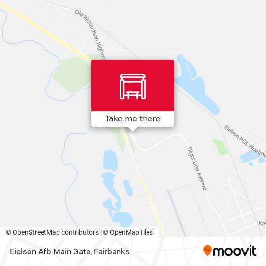 Eielson Afb Main Gate map
