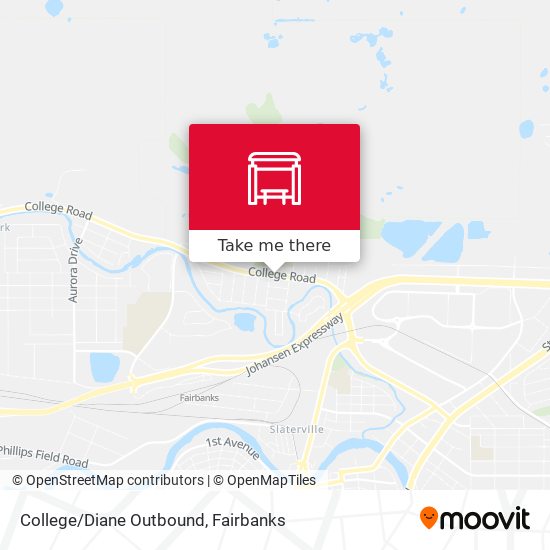 College/Diane Outbound map