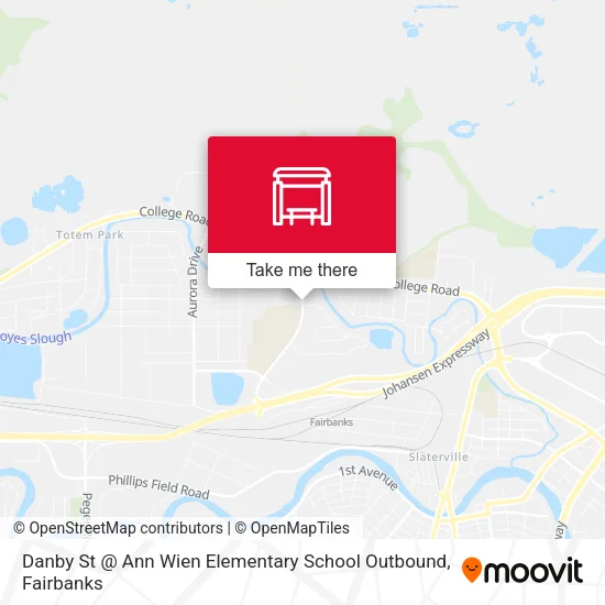 Mapa de Danby St @ Ann Wien Elementary School Outbound
