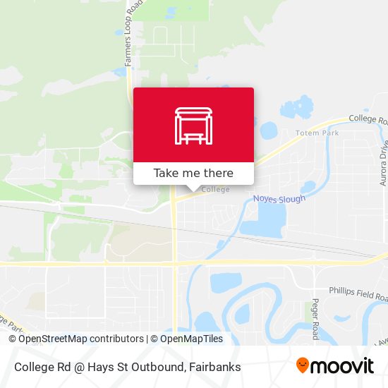 Mapa de College Rd @ Hays St Outbound