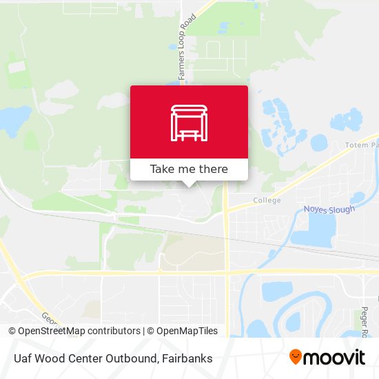 Uaf Wood Center Outbound map