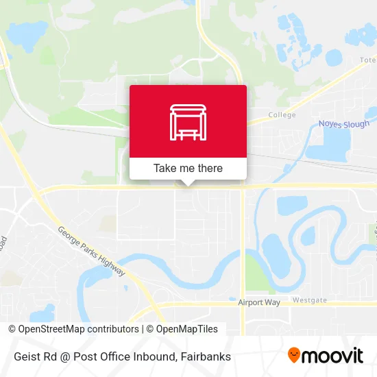 Mapa de Geist Rd @ Post Office Inbound