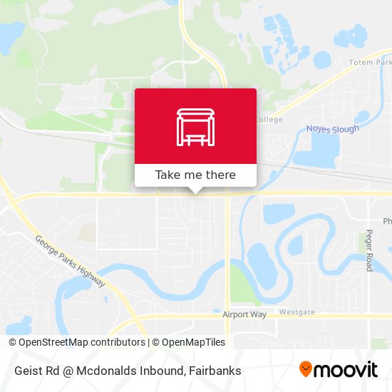 Mapa de Geist Rd @ Mcdonalds Inbound