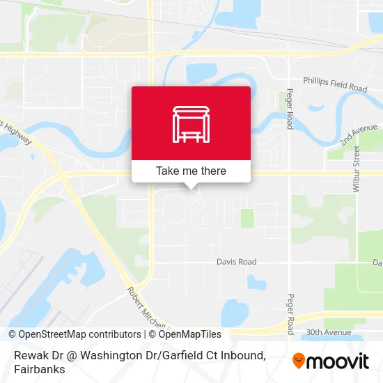 Mapa de Rewak Dr @ Washington Dr / Garfield Ct Inbound