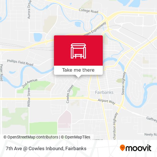 7th Ave @ Cowles Inbound map