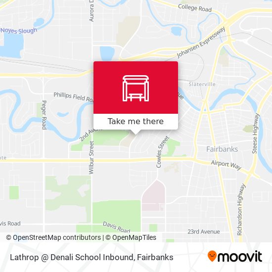 Lathrop @ Denali School Inbound map