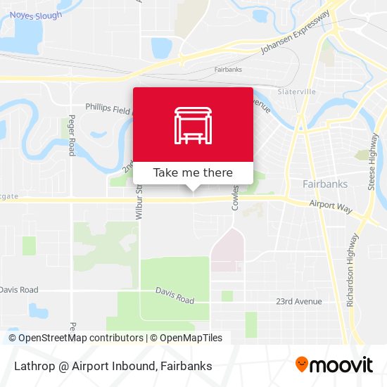 Lathrop @ Airport Inbound map