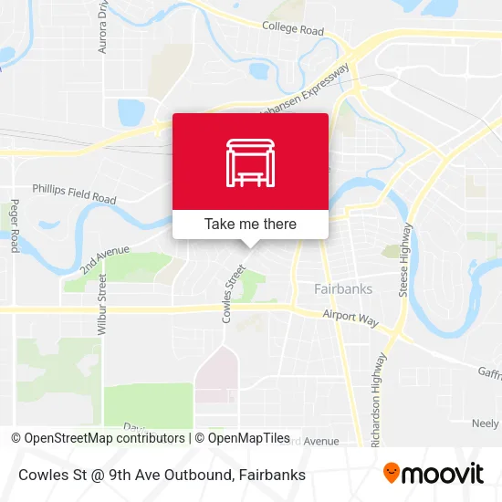 Mapa de Cowles St @ 9th Ave Outbound