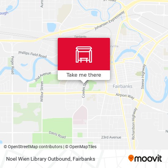Noel Wien Library Outbound map