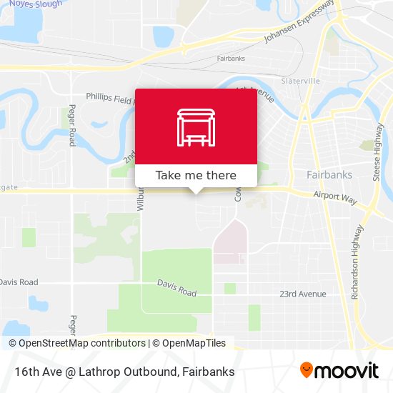 16th Ave @ Lathrop Outbound map