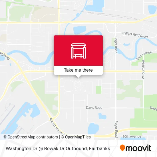 Mapa de Washington Dr @ Rewak Dr Outbound