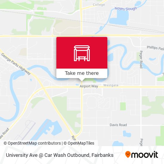 Mapa de University Ave @ Car Wash Outbound
