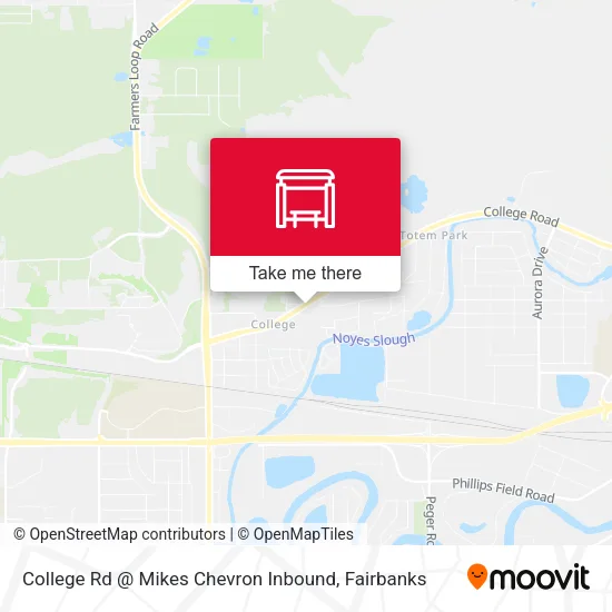 Mapa de College Rd @ Mikes Chevron Inbound