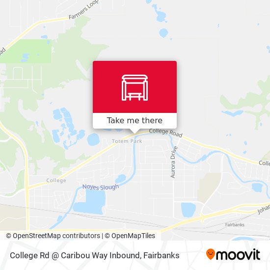 College Rd @ Caribou Way Inbound map