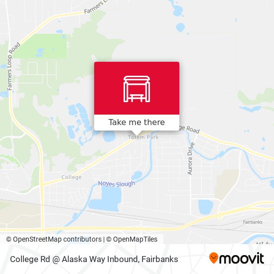 College Rd @ Alaska Way Inbound map