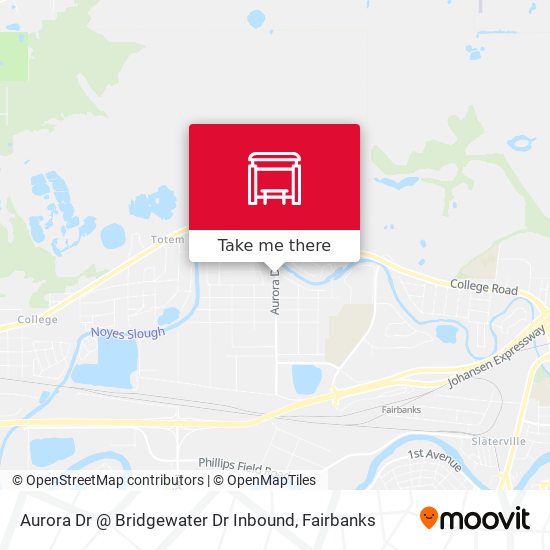 Aurora Dr @ Bridgewater Dr Inbound map