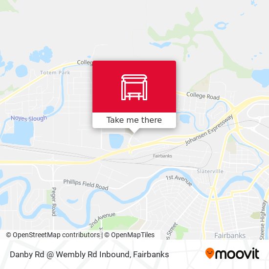 Danby Rd @ Wembly Rd Inbound map