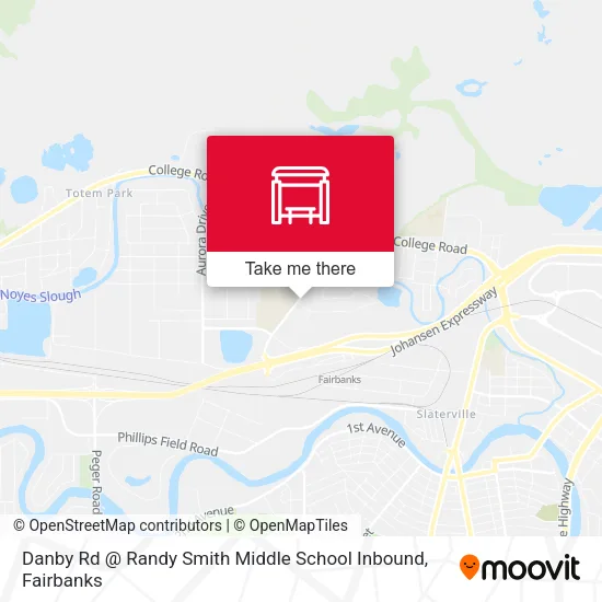 Mapa de Danby Rd @ Randy Smith Middle School Inbound