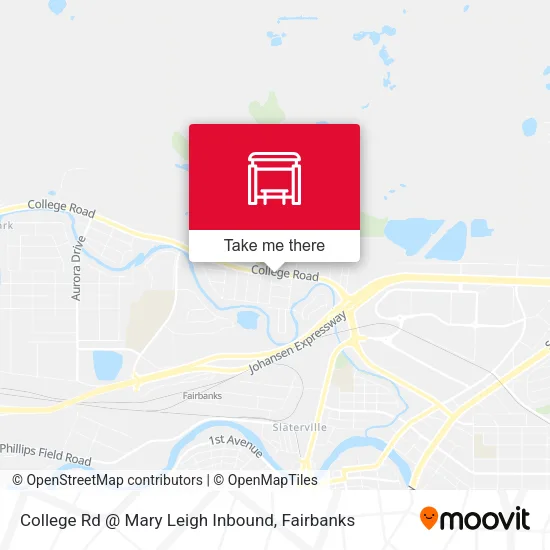 Mapa de College Rd @ Mary Leigh Inbound