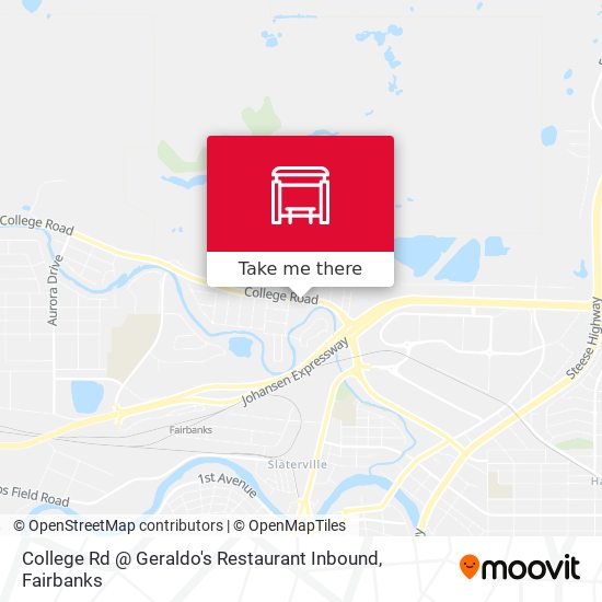 Mapa de College Rd @ Geraldo's Restaurant Inbound