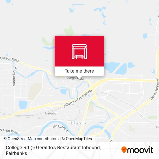 Mapa de College Rd @ Geraldo's Restaurant Inbound
