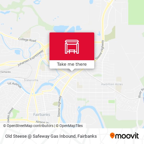 Old Steese @ Safeway Gas Inbound map