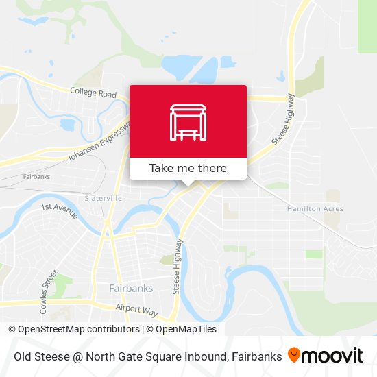 Old Steese @ North Gate Square Inbound map