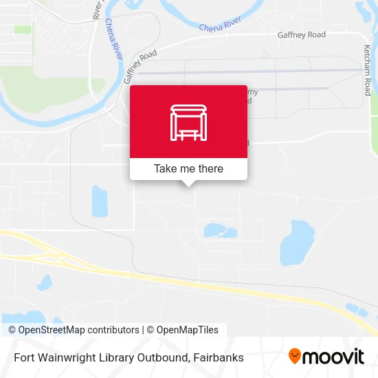 Mapa de Fort Wainwright Library Outbound