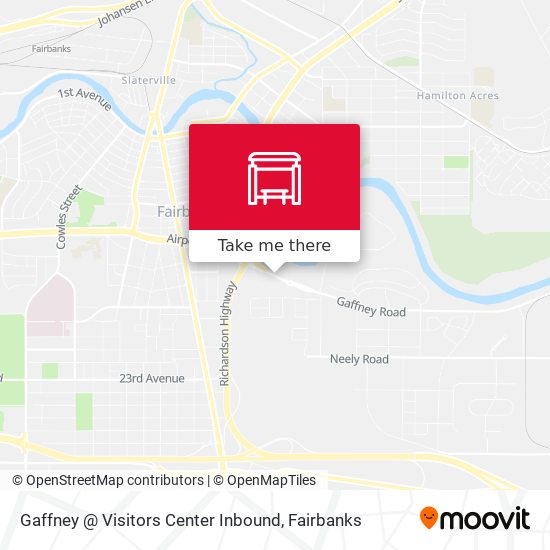 Gaffney @ Visitors Center Inbound map