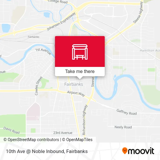 Mapa de 10th Ave @ Noble Inbound