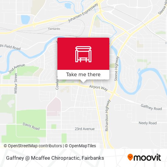 Mapa de Gaffney @ Mcaffee Chiropractic