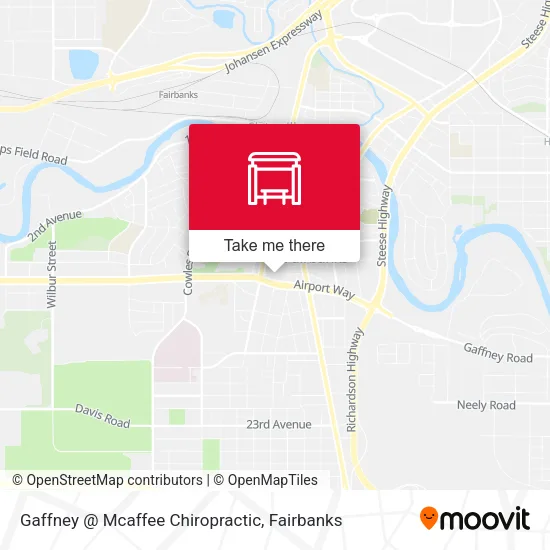 Mapa de Gaffney @ Mcaffee Chiropractic