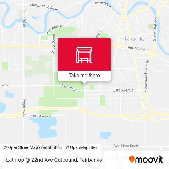 Mapa de Lathrop @ 22nd Ave Outbound