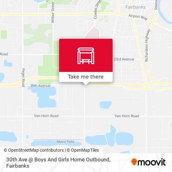 30th Ave @ Boys And Girls Home Outbound map