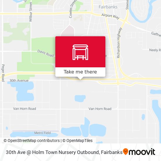 Mapa de 30th Ave @ Holm Town Nursery Outbound