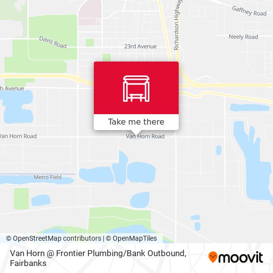 Van Horn @ Frontier Plumbing / Bank Outbound map