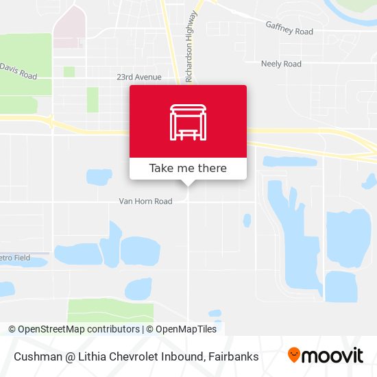 Cushman @ Lithia Chevrolet Inbound map