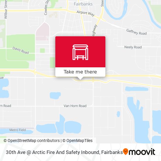 30th Ave @ Arctic Fire And Safety Inbound map