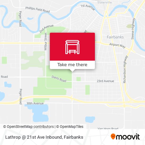 Mapa de Lathrop @ 21st Ave Inbound