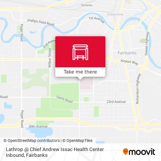 Lathrop @ Chief Andrew Issac Health Center Inbound map