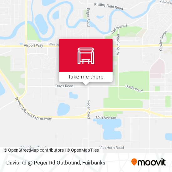 Davis Rd @ Peger Rd Outbound map