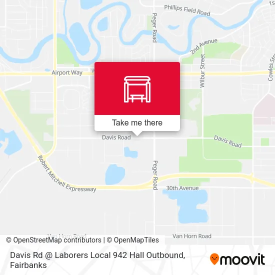 Davis Rd @ Laborers Local 942 Hall Outbound map