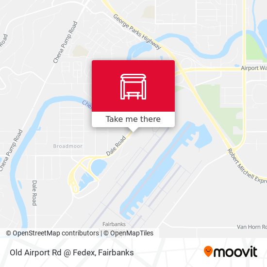 Old Airport Rd @ Fedex map
