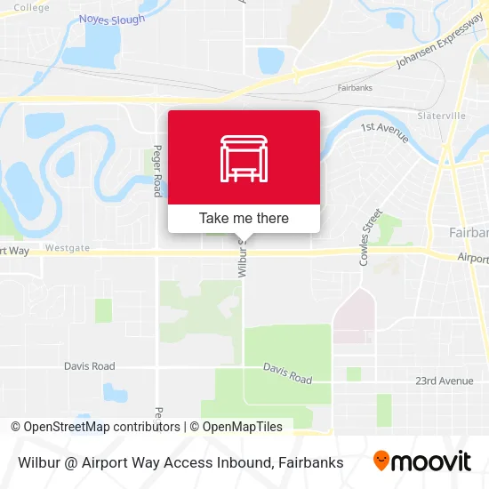 Mapa de Wilbur @ Airport Way Access Inbound