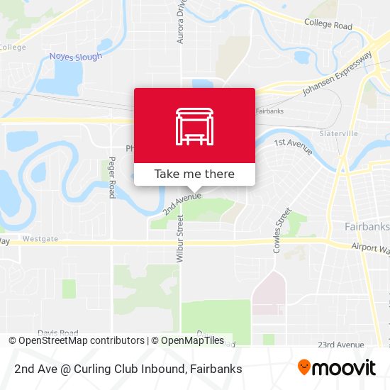2nd Ave @ Curling Club Inbound map