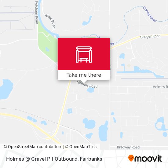Holmes @ Gravel Pit Outbound map